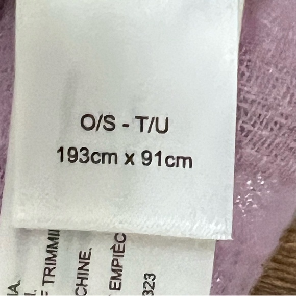 Roots Lavender Gauze 100% Cotton Wrap Scarf 193cmX91cm Throw Lightweight - Picture 2 of 9